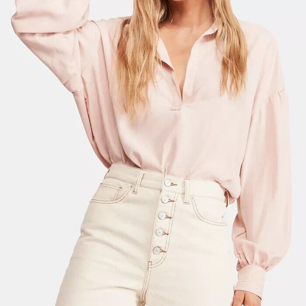 Free People - We The Free Pink Love Until Tomorrow Top L